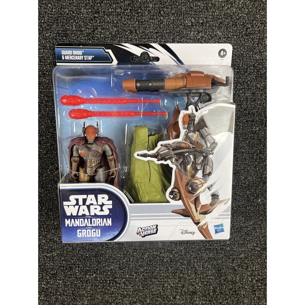 Star Wars ActionVerse Guard Droid & Mercenary STAP 4.5" Figure New in Box